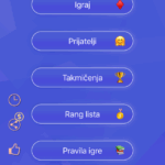 Priprema igre Mau Mau Glavni ekran aplikacije Mau King